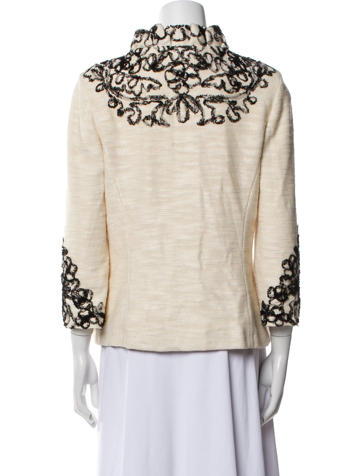 St. John Couture Floral Print Evening Jacket